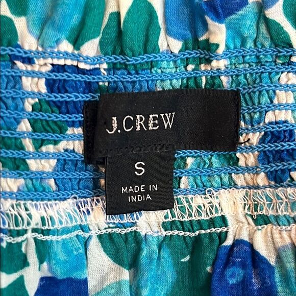 J.Crew-Blue Floral Midi Dress - Picture 9 of 11